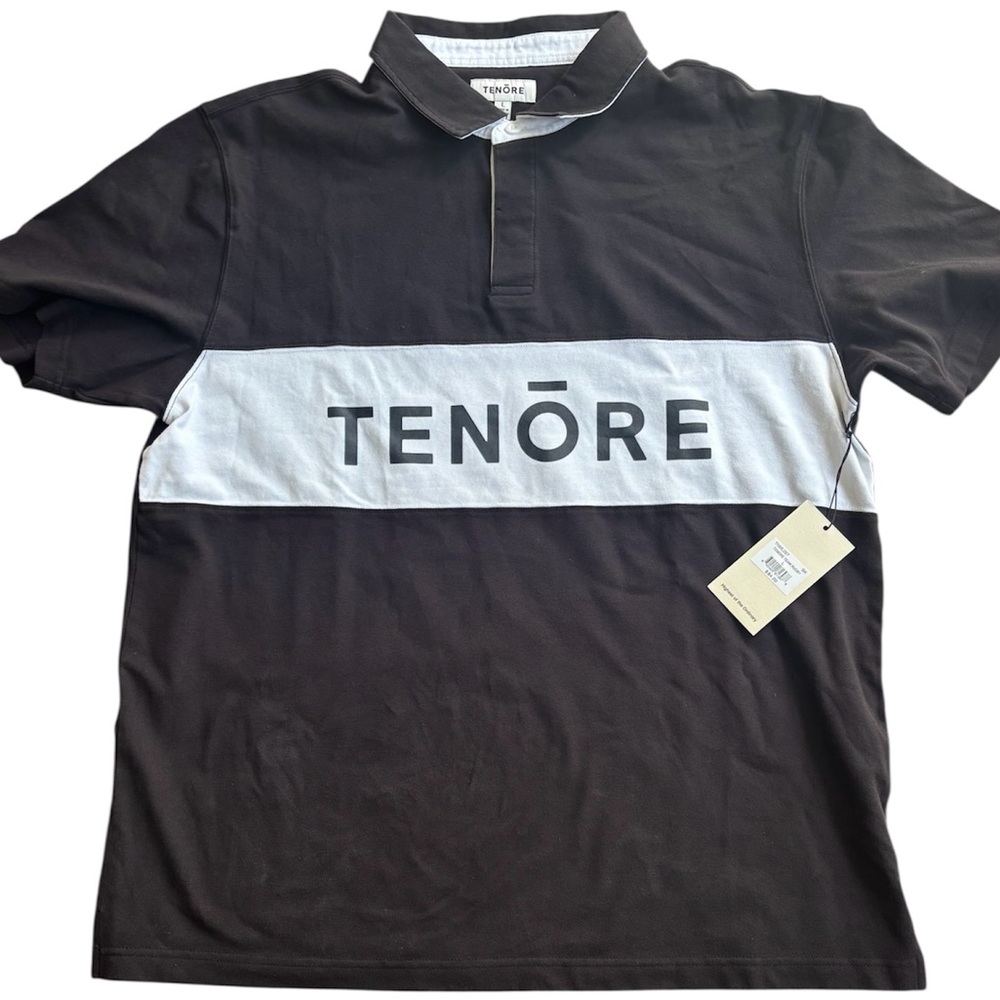 NWT TENORE TEAM RUGBY Mens Shirt Size L Black Surf Skate Street